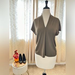 H&M Olive Green Blouse, Size Small.
